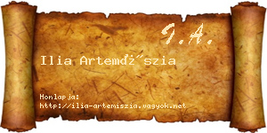 Ilia Artemíszia névjegykártya